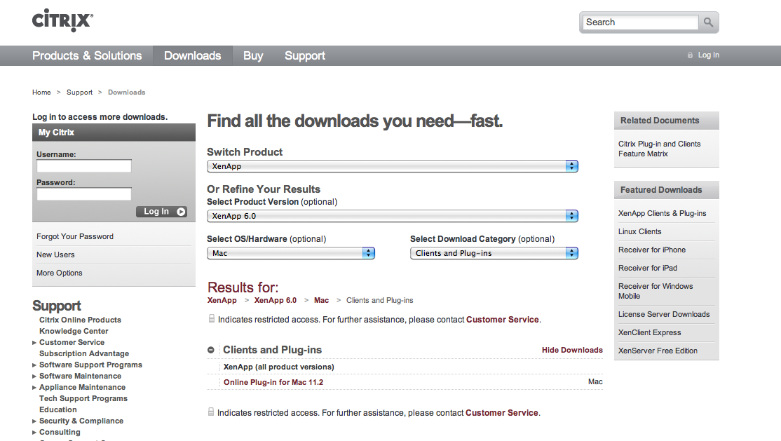 Citrix Ica Client For Mac 10.6.8